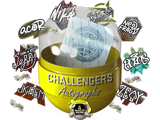Paris 2023 Challengers Autograph Stickers