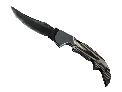★ Falchion Knife | Black Laminate (Minimal Wear)