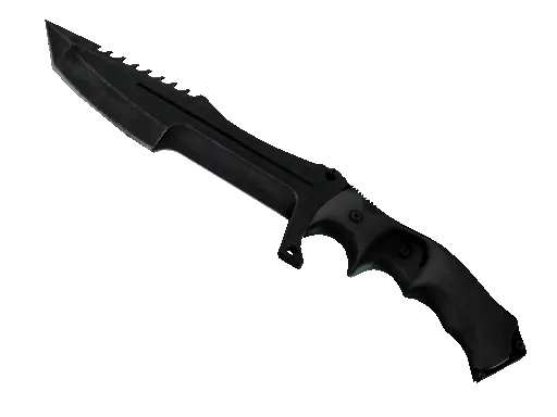 ★ Huntsman Knife | Black Laminate (Well-Worn)