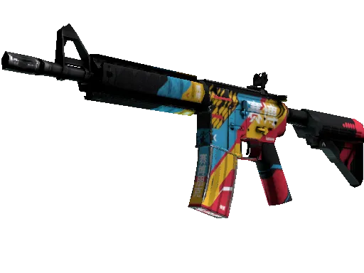 M4A4 | Cyber Security (Well-Worn)
