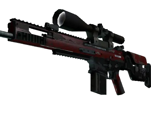 SCAR-20 | Crimson Web (Well-Worn)