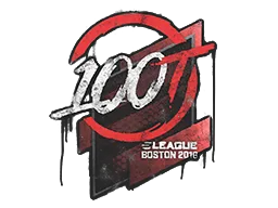 Versiegeltes Graffito | 100 Thieves | Boston 2018