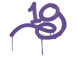 Zalakowane graffiti | 1G (potworna purpura)