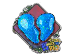 Klistermärke | 00 Nation (Glitter) | Rio 2022