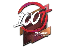 Naklejka | 100 Thieves (hologramowa) | Boston 2018