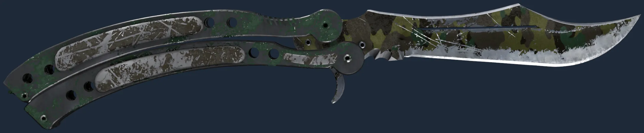 ★ Butterfly Knife | Boreal Forest (Battle-Scarred)