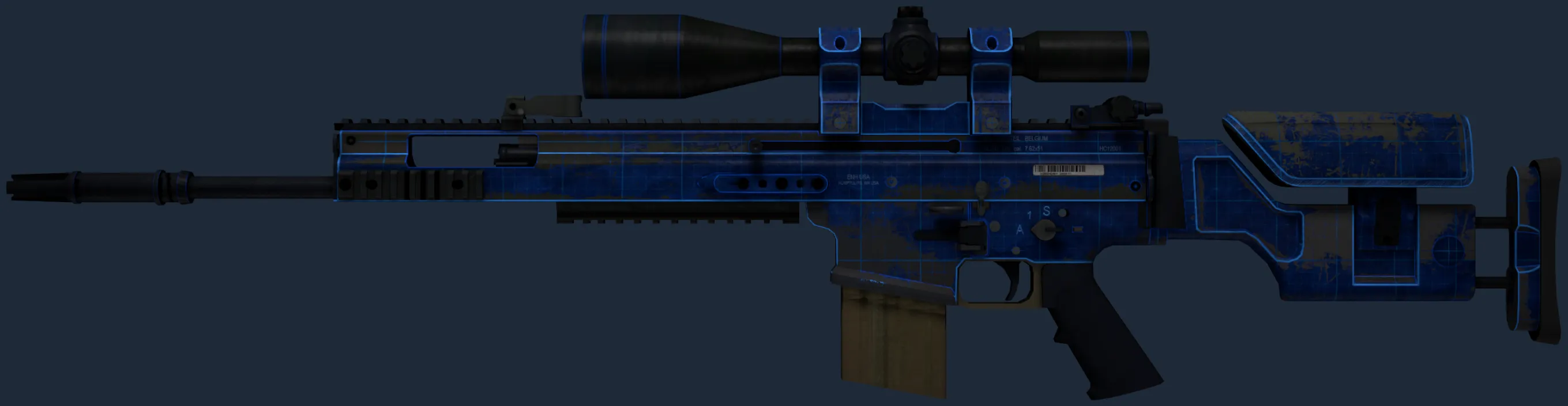 SCAR-20 | Blueprint (Battle-Scarred)