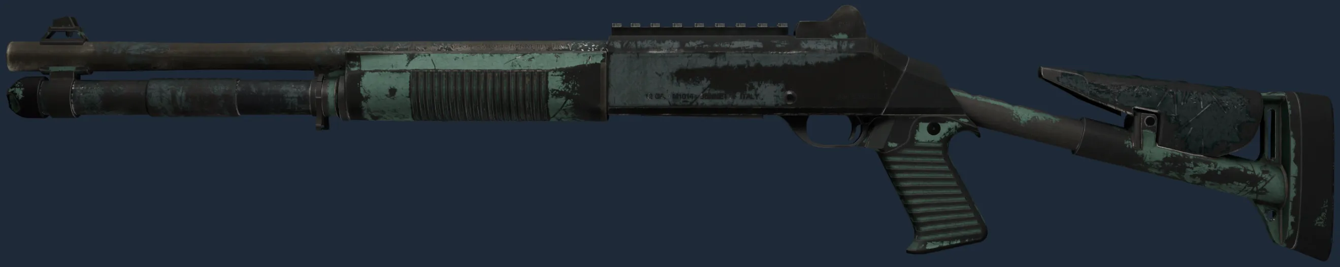 Souvenir XM1014 | Blue Spruce (Battle-Scarred)