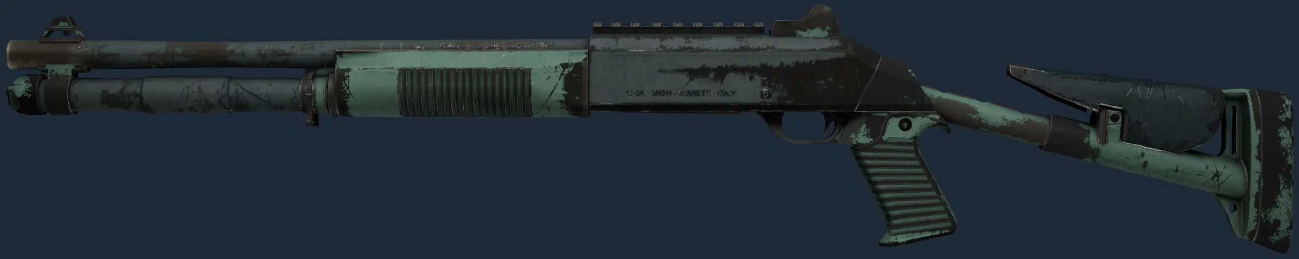 Souvenir XM1014 | Blue Spruce (Well-Worn)