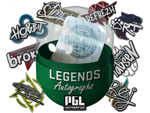 Antwerp 2022 Legends Autograph Stickers