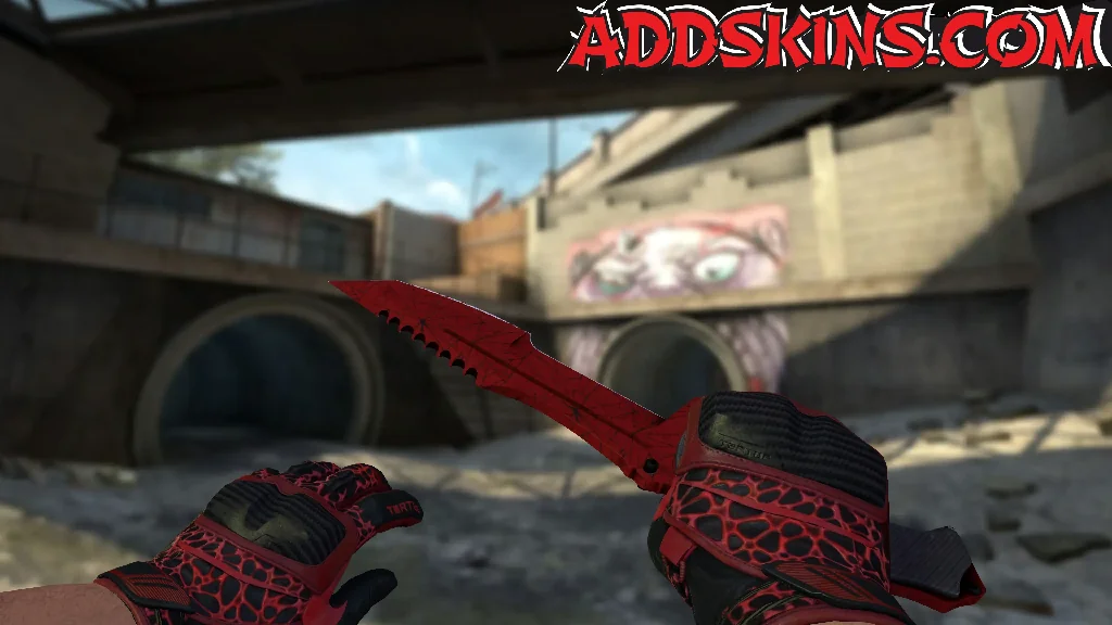 ★ Huntsman Knife | Crimson Web standing