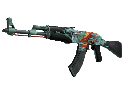 AK-47 | Rache in Aquamarin (Minimale Gebrauchsspuren)