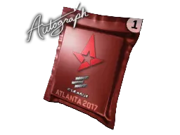 亲笔签名胶囊 | Astralis | 2017年亚特兰大锦标赛
