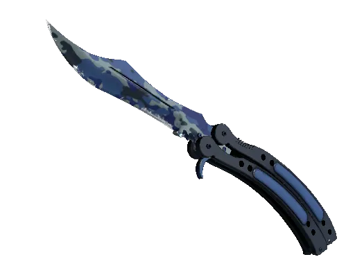 ★ Butterfly Knife | Bright Water (Well-Worn)