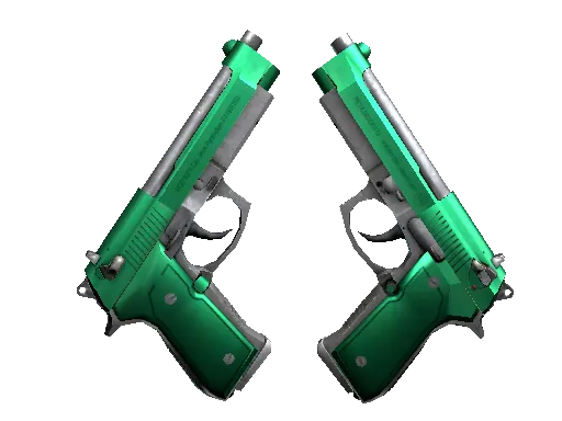 Dual Berettas | Emerald (Minimal Wear)