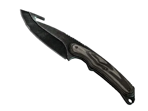 Gut Knife ★ | Black Laminate (Com Muito Uso)