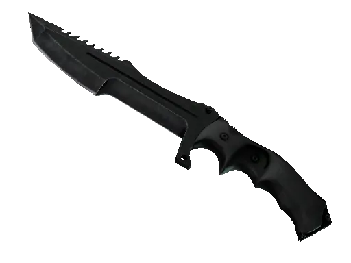 Couteau de chasseur (★) | Noir stratifié (Très peu usée)
