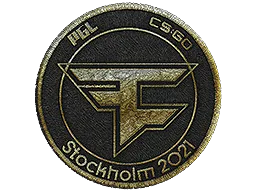 Tygmärke | FaZe Clan (Guld) | Stockholm 2021