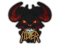 Tygmärke | Metal Silver Demon