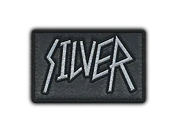 Aufnäher | Metall – Silber