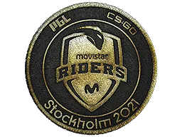 Naszywka | Movistar Riders (złota) | Sztokholm 2021