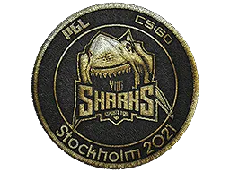 Aufnäher | Sharks Esports (Gold) | Stockholm 2021
