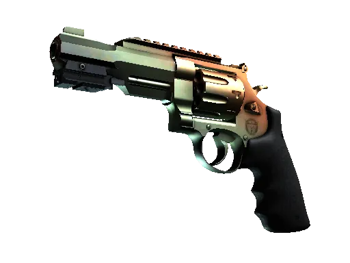 R8-Revolver | Bernsteinfärbung