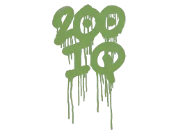Grafiti precintado | 200 de CI (verde camuflaje)