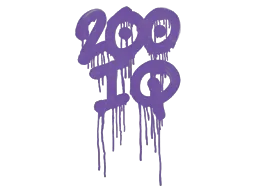 Graffiti scellé | 200 de QI (Violet monstre)