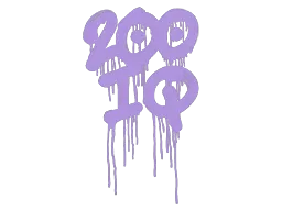 Forseglet graffiti | 200 IQ (Voldelig violet)