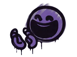 Grafiti precintado | Aplauso (púrpura monstruo)