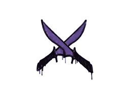 封装的涂鸦 | X 双刀 (暗紫)