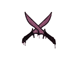 Verzegelde graffiti | X-Knives (Prinsessenroze)