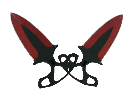 ★ Shadow Daggers | Crimson Web (Well-Worn)