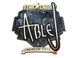 Sticker | ableJ (Goud) | Berlin 2019