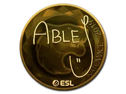 Sticker | ableJ (Goud) | Katowice 2019