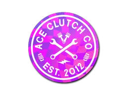 Naklejka | Ace Clutch Co. (hologramowa)