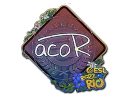 Aufkleber | acoR (Glitzer) | Rio 2022
