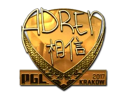Sticker | AdreN (Goud) | Krakow 2017