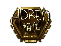 Sticker | AdreN (Goud) | London 2018