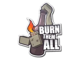 Klistermærke | Burn Them All