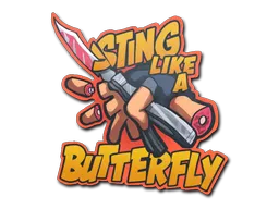 Klistermærke | Sting Like A Butterfly