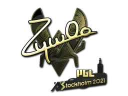 Klistermärke | ZywOo (Guld) | Stockholm 2021