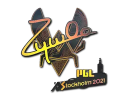 Naklejka | ZywOo (hologramowa) | Sztokholm 2021