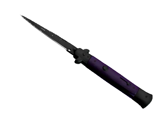 ★ Stiletto Knife | Ultraviolet (Well-Worn)