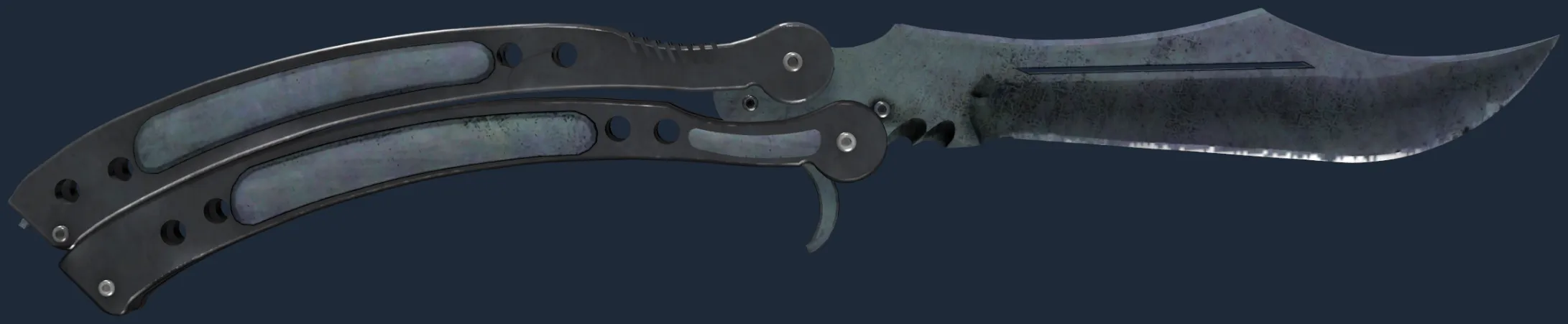 ★ Butterfly Knife | Blue Steel (Factory New)