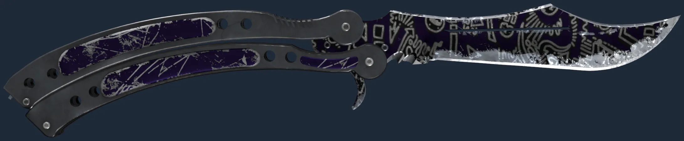 ★ Butterfly Knife | Freehand (Battle-Scarred)