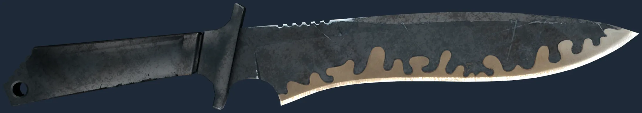 ★ Classic Knife | Night Stripe (Battle-Scarred)