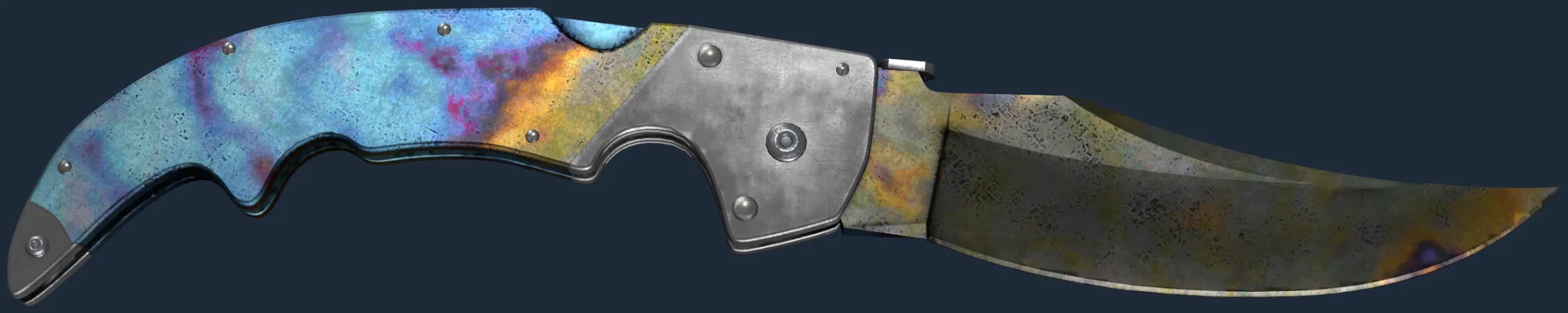 ★ Falchion Knife | Case Hardened (Well-Worn)