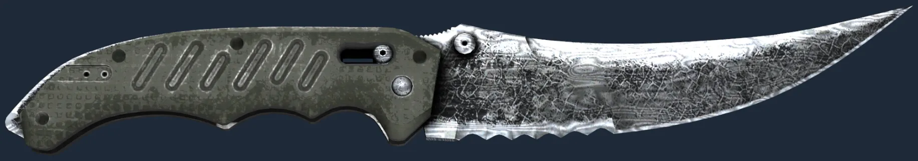 ★ Flip Knife | Damascus Steel (Battle-Scarred)